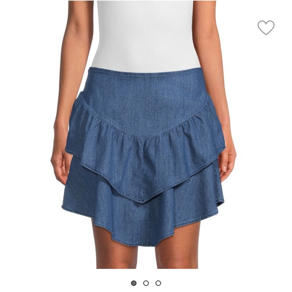 BCBGENERATION Tiered Denim Skirt size medium and large